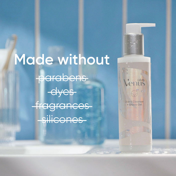 Pubic Hair & Skin 2-in-1 Cleanser & Shave Gel