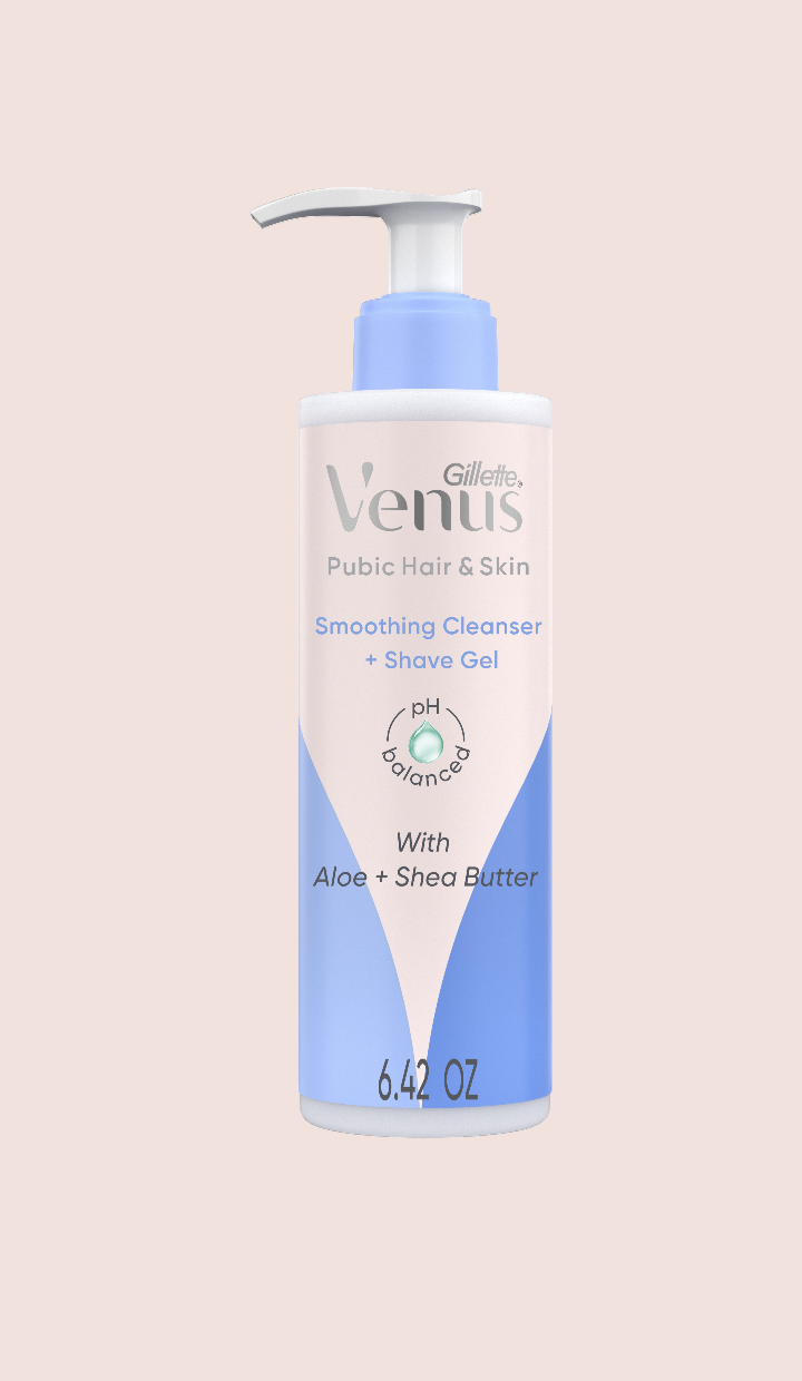 Pubic Hair & Skin Smoothing Cleanser & Shave Gel | Venus US