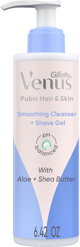 Pubic Hair & Skin Smoothing Cleanser & Shave Gel | Venus US