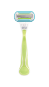 Green-colored refillable Gillette Venus razor
