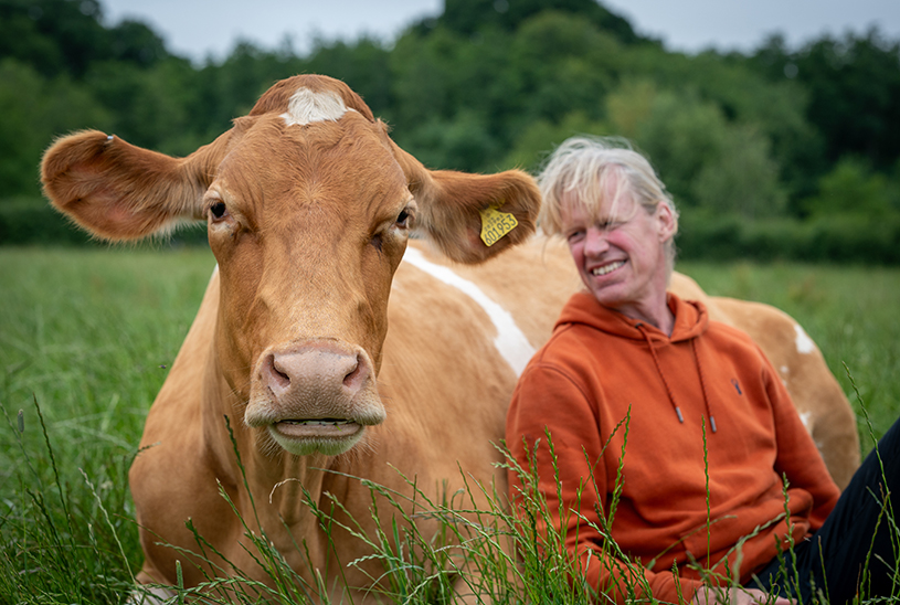 News Page Image - Paul and Cow