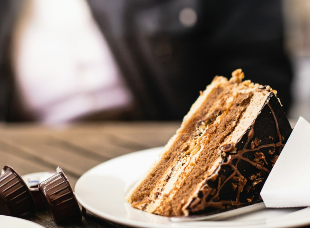 Lovely slice of cake.