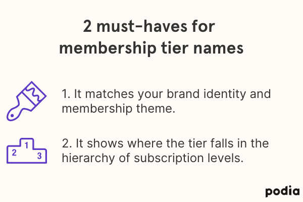How to Name Your VIP Membership Levels