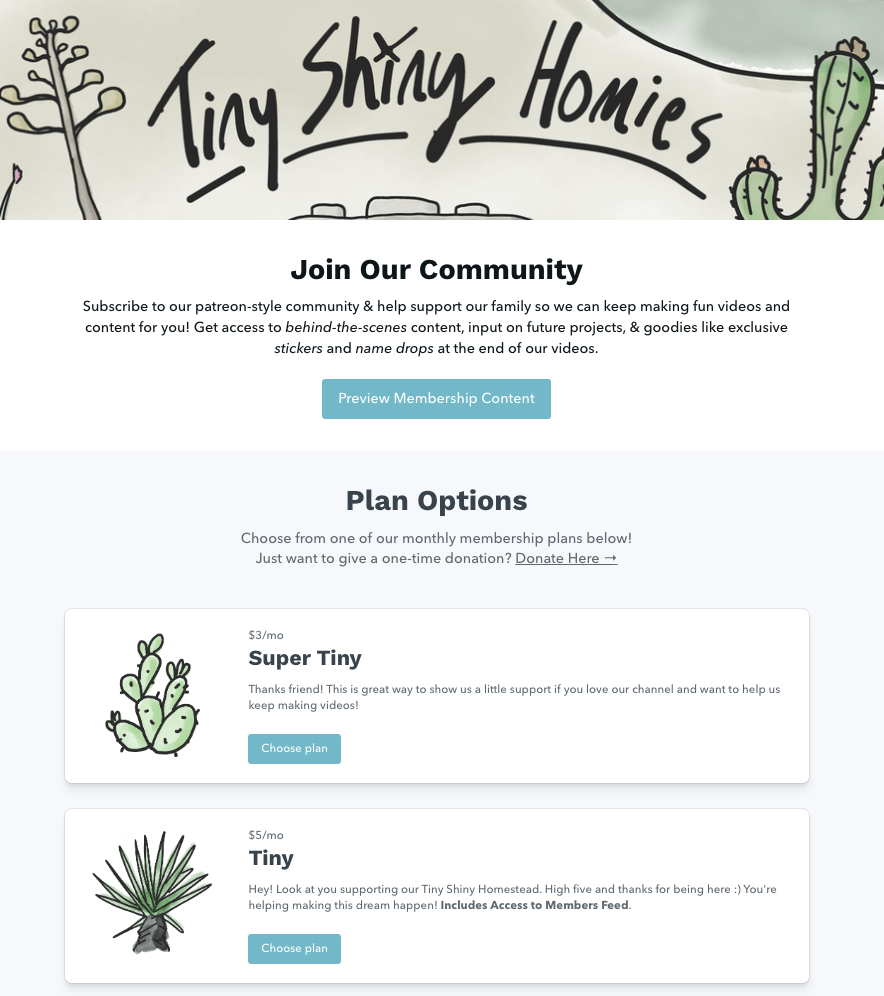 Tiny Shiny Home Community examples