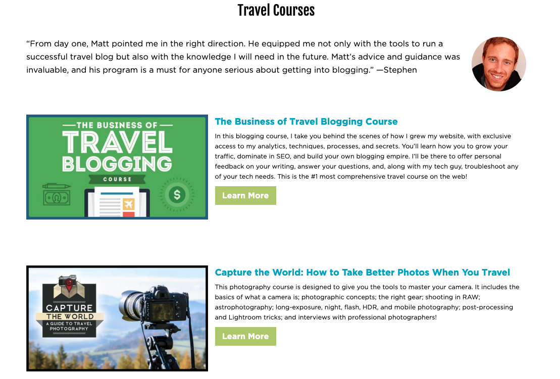 travel blogger qualifications
