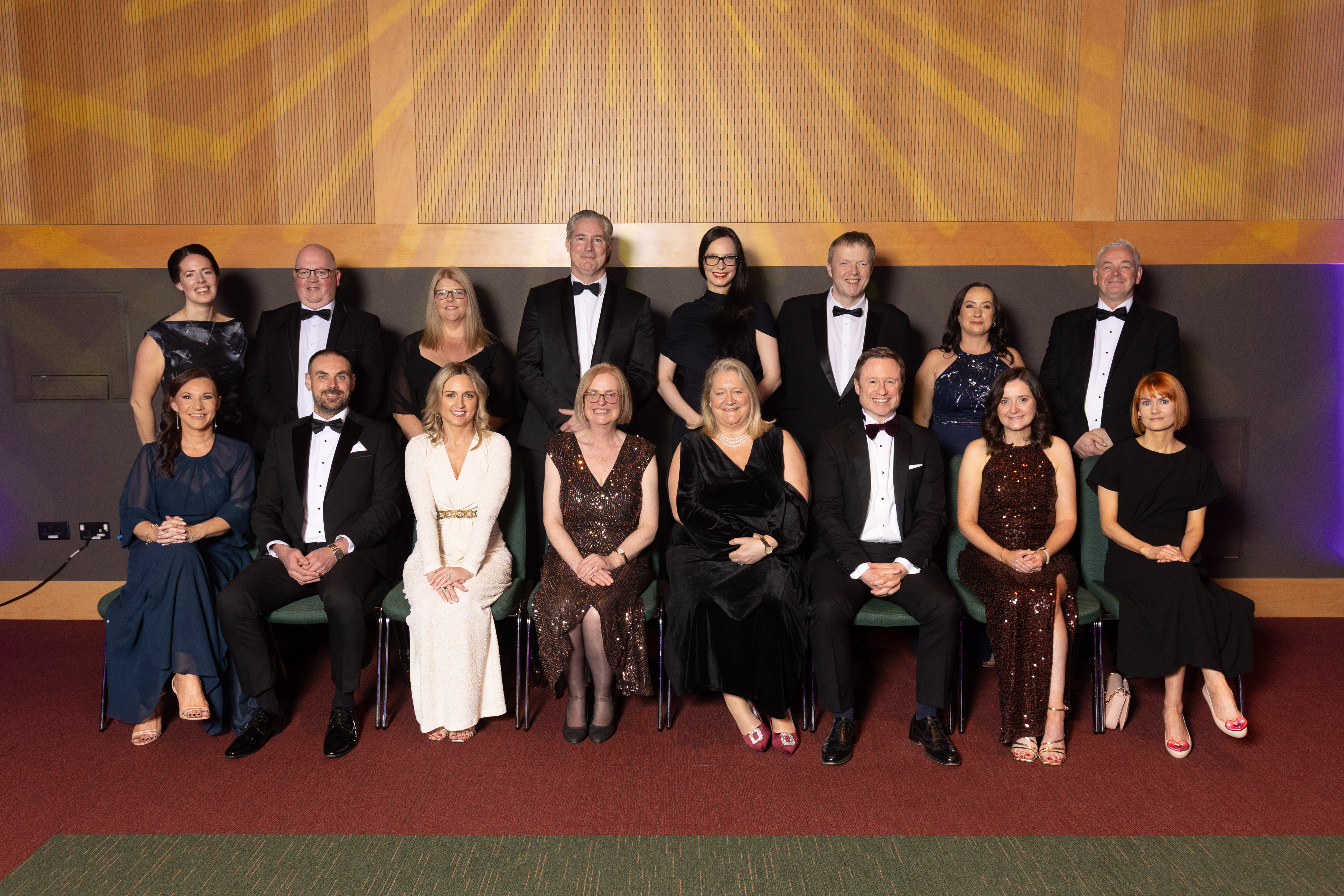 Group shot of the IOB President