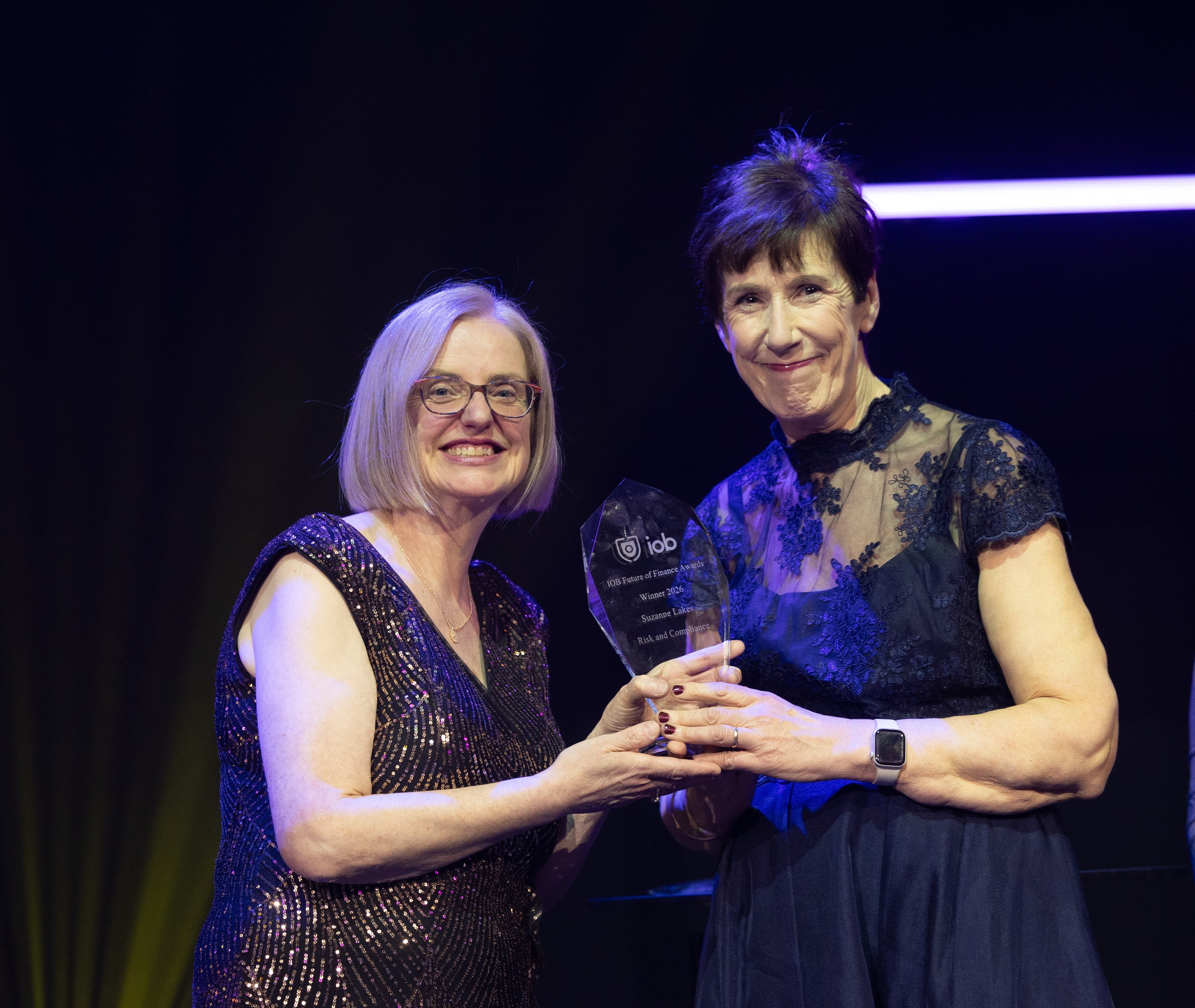 Photo of Suzanne Lakes and Dr Margaret.