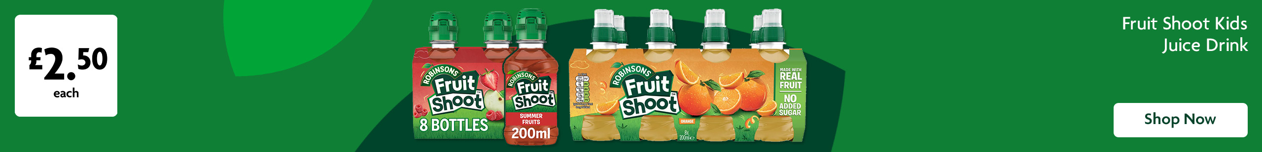 Fruitshoot Promotional Banner