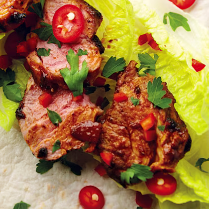 Indian Curried Lamb with Sour Cream Wrap