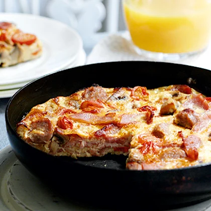 Sausage and Bacon Frittata