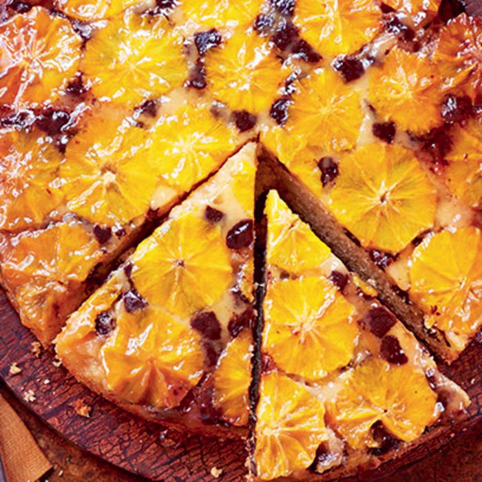 Chocolate Orange Upside Down Cake