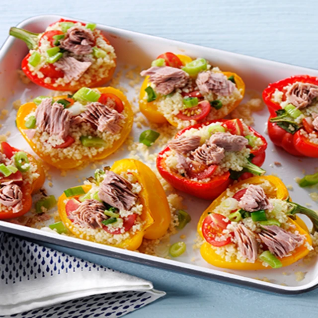 Tuna and Couscous Roast Peppers