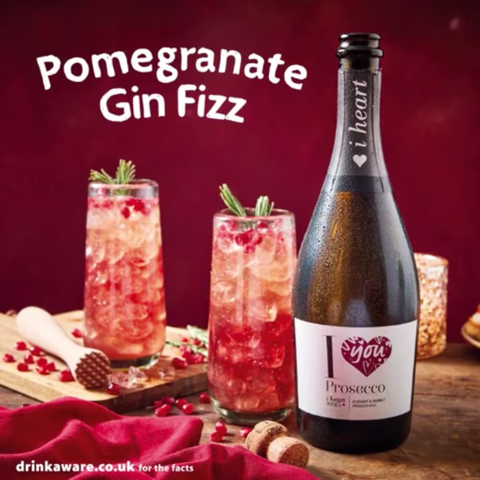 Valentine's Day Pomegranate Gin Fizz