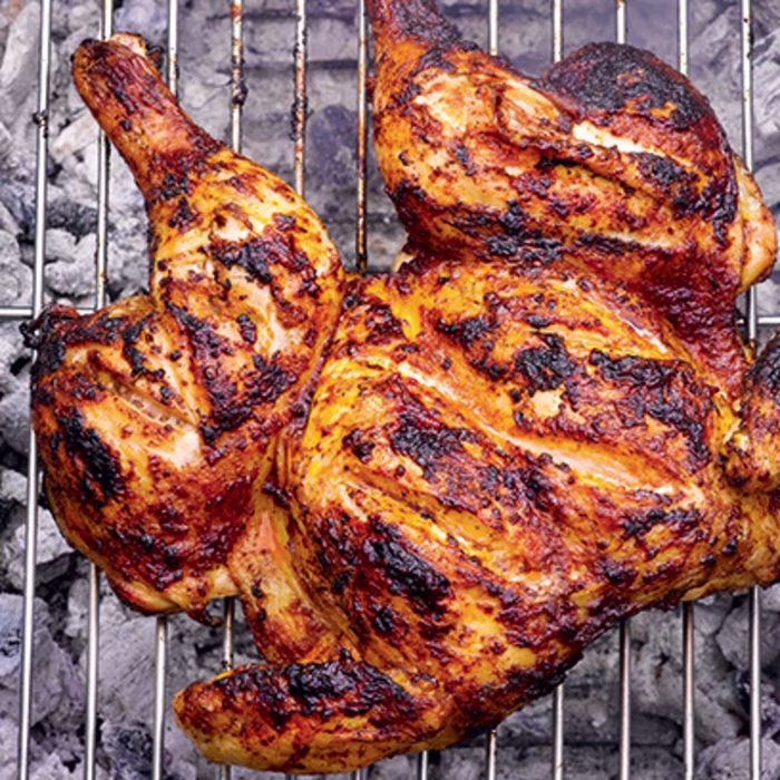 Spatchcock BBQ Chicken