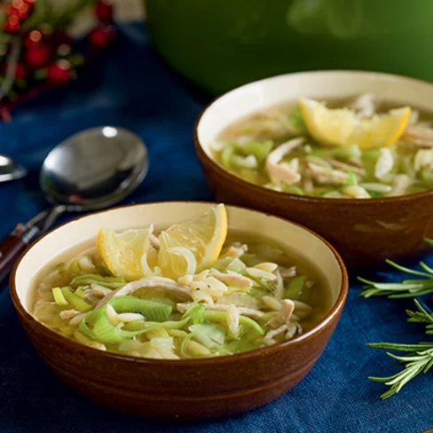 Chicken, Lemon and Orzo Pasta Soup