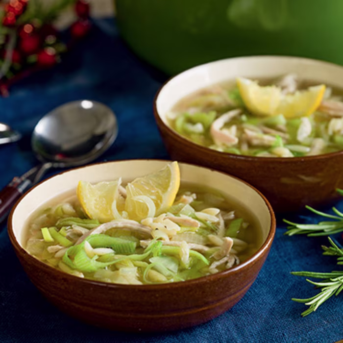 Chicken, Lemon and Orzo Pasta Soup