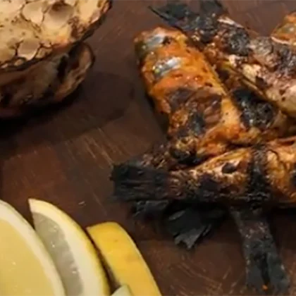 Mackerel with a Garlic Lemon and Fennel Dressing