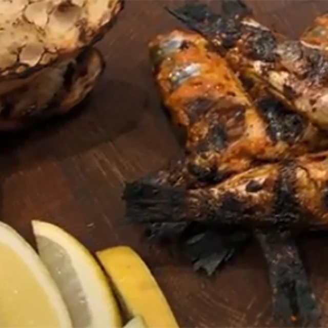 Mackerel with a Garlic Lemon and Fennel Dressing