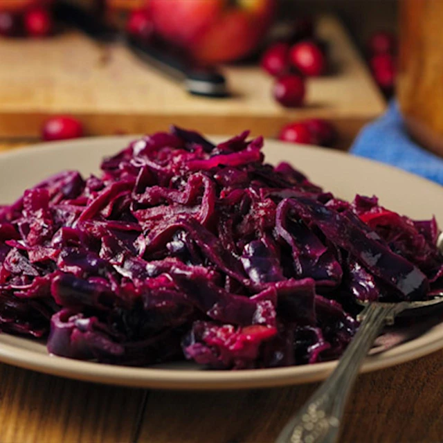 Honey & Balsamic Braised Red Cabbage