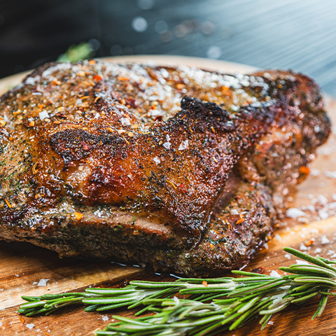 British Roast Lamb with Rosemary and Garlic