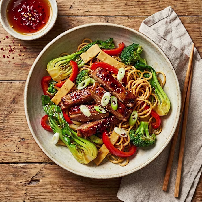 Hot Honey & Ginger Duck Stir-Fry