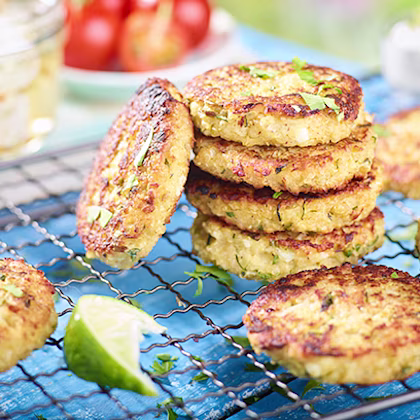 Quinoa Patties with Courgette and Feta
