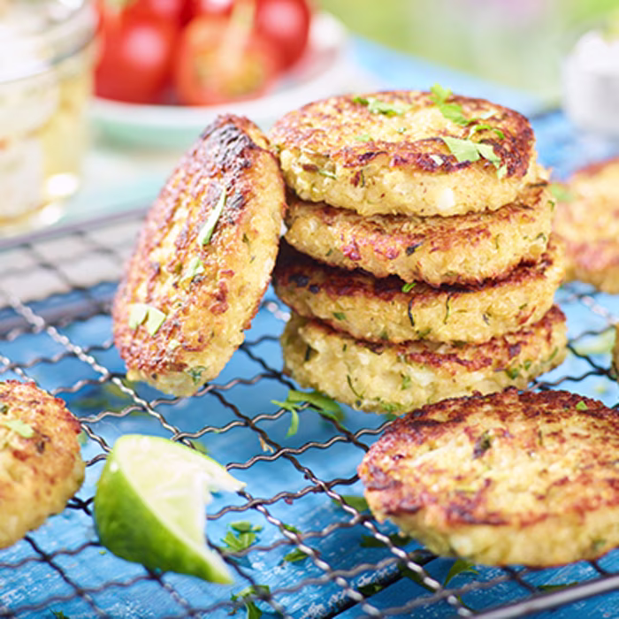Quinoa Patties with Courgette and Feta