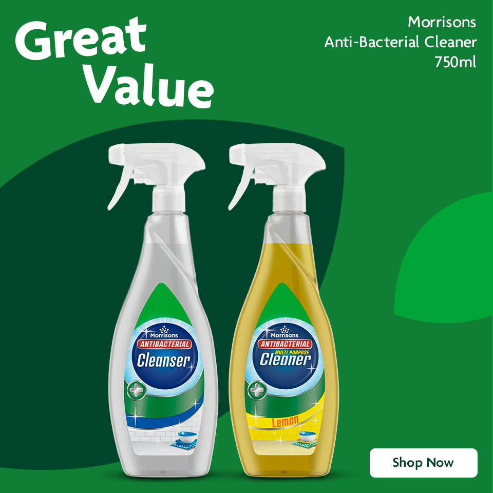 Morrisons  ANTIBACTERIAL Promotional Banner