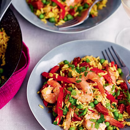 Prawn and Chorizo Paella