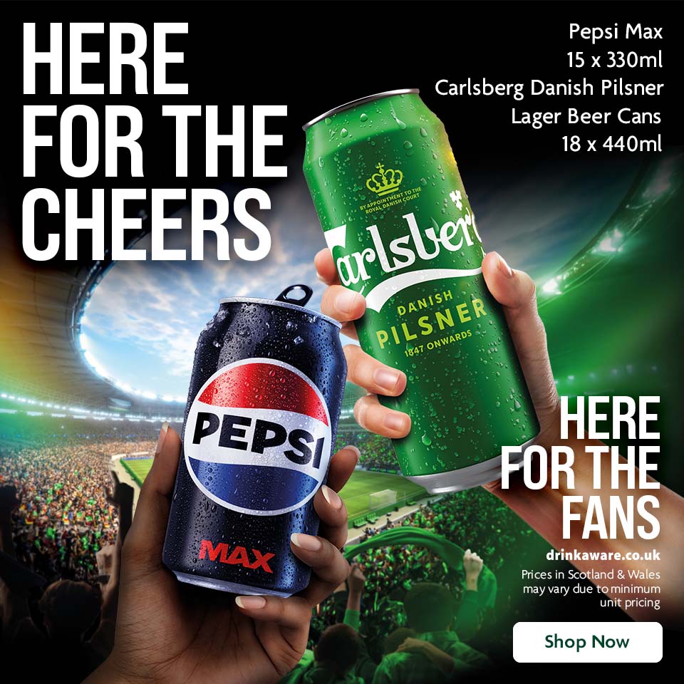 Pepsi and Carlsberg Promotional Banner