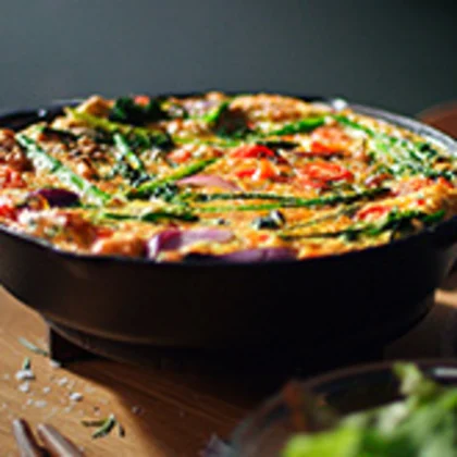 Broccoli And Red Onion Frittata