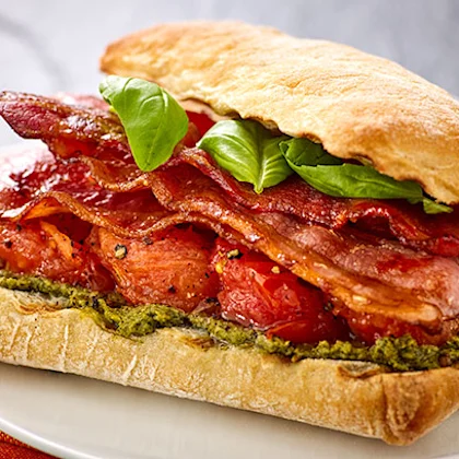 Bacon and Pesto Sandwich