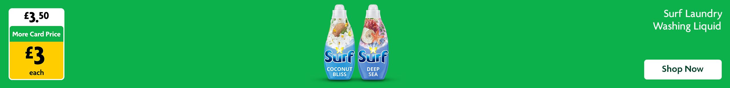 Surf promotional banner