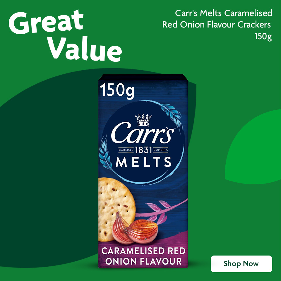 Carr's promotional banner 