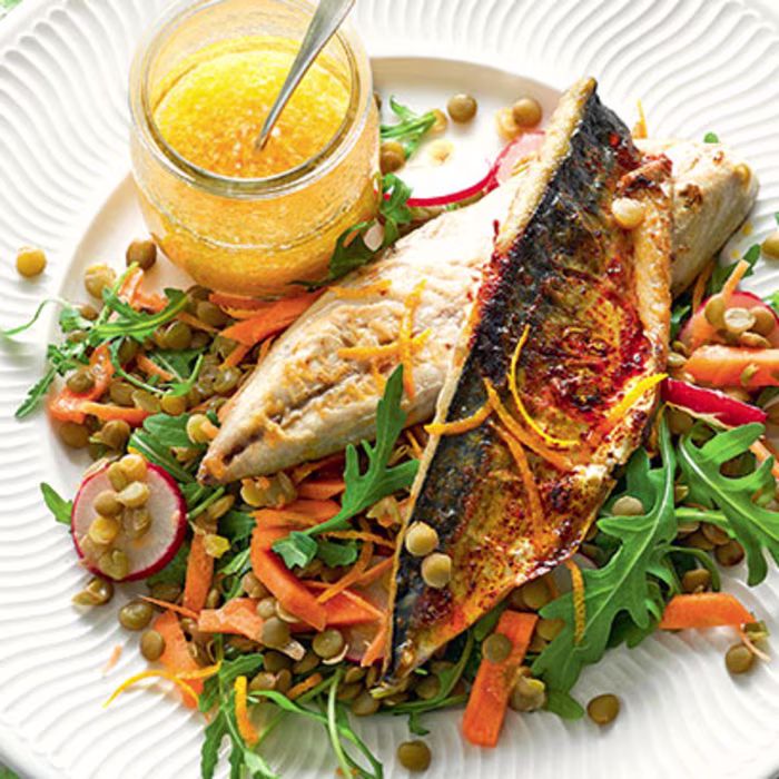 Grilled Mackerel Salad