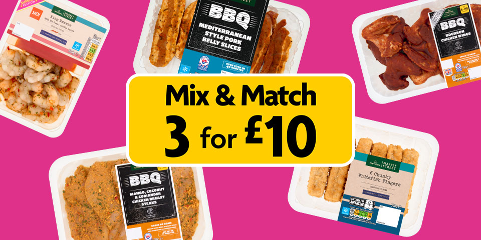 Mix & Match 3 for £10
