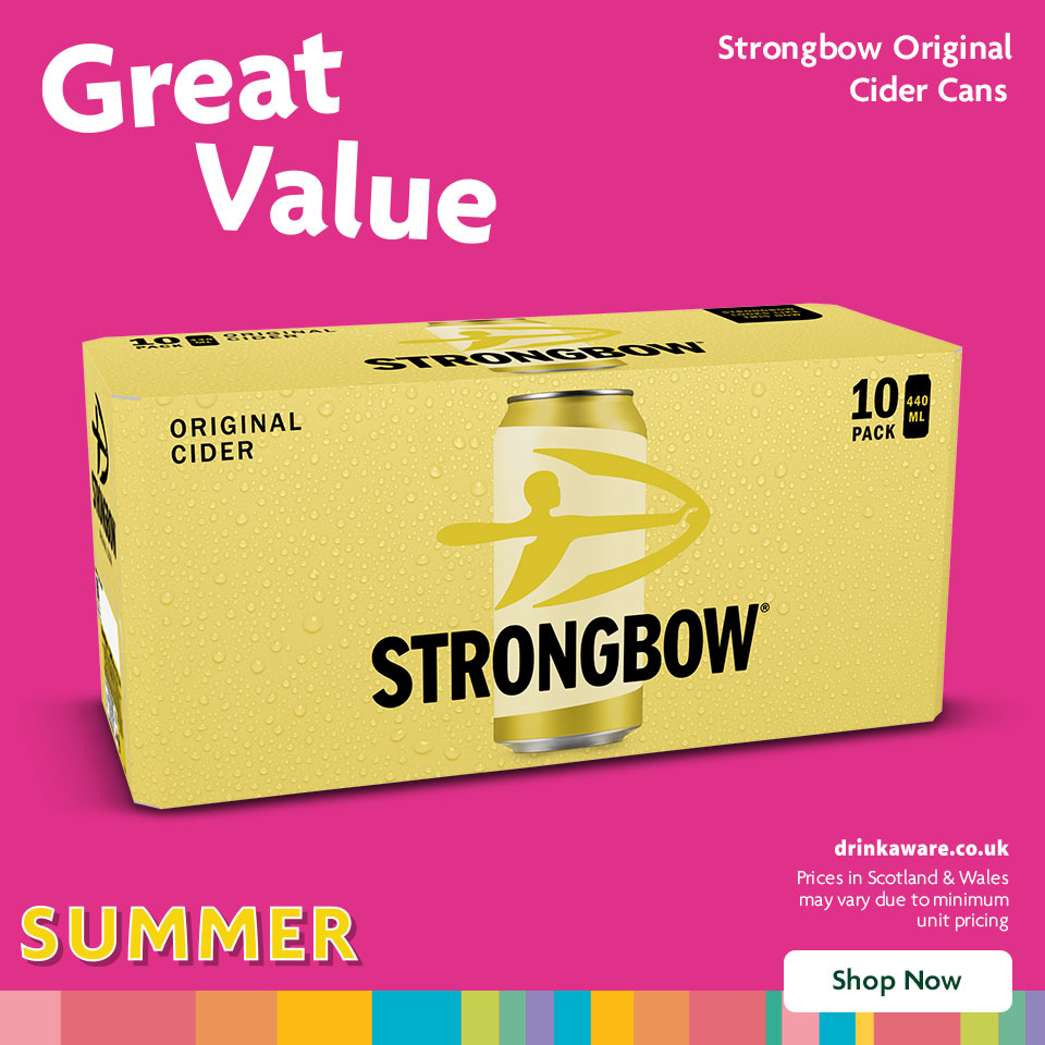 Strongbow promotional banner 