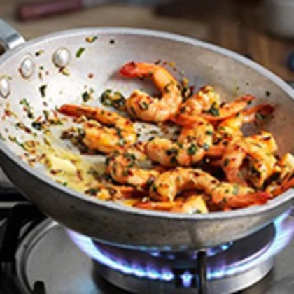 King Prawns With Fennel And Saffron Butter