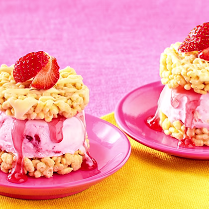 Rice Crackles Ice Cream Sandwich