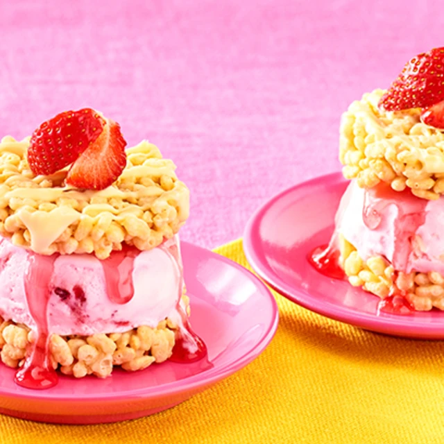 Rice Crackles Ice Cream Sandwich