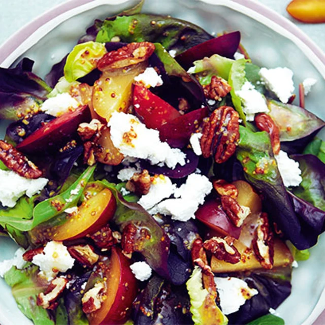 Plum and Goat’s Cheese Salad
