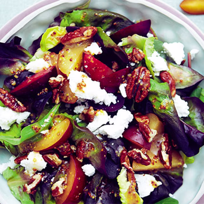 Plum and Goat’s Cheese Salad