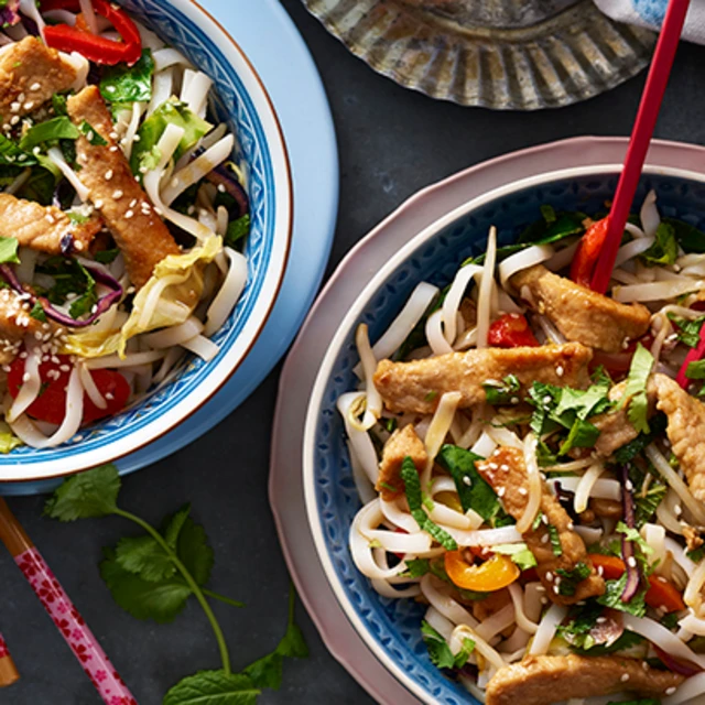 Sticky Pork Noodles