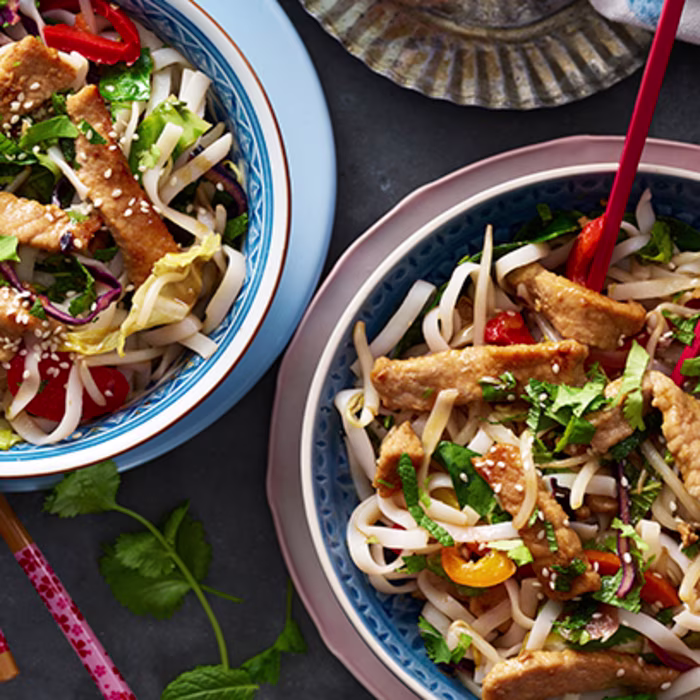 Sticky Pork Noodles