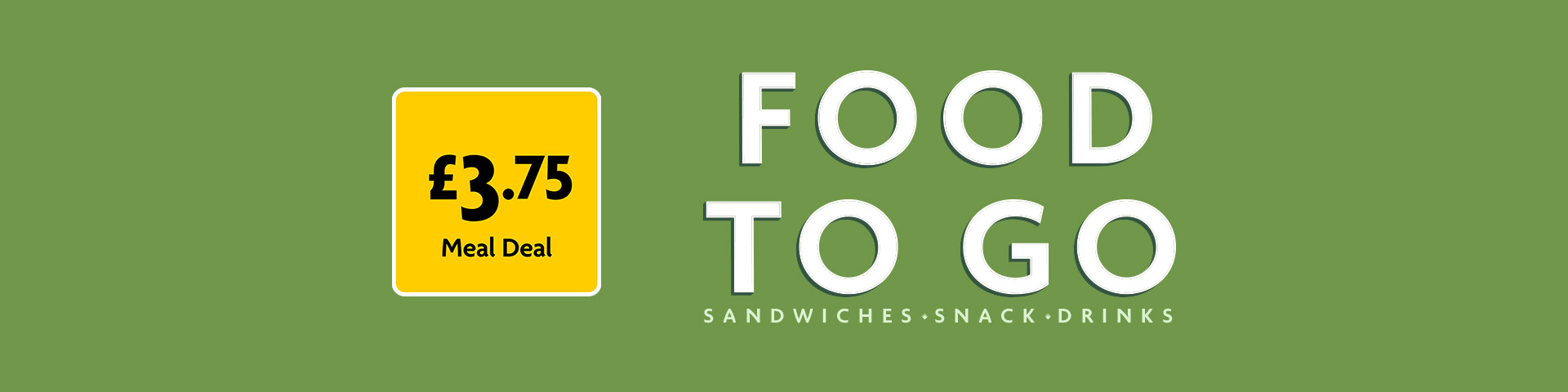 Food To Go Meal Deal for £3.75