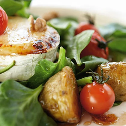 Roasted Jersey Royal Salad with Goats Cheese