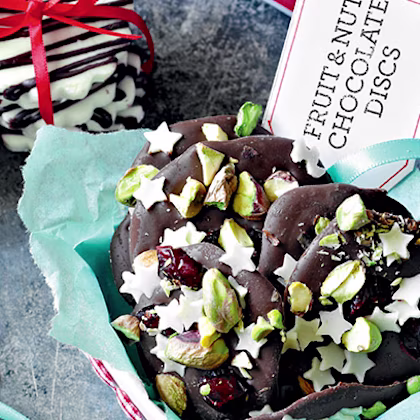 Fruit and Nut Chocolate Disks
