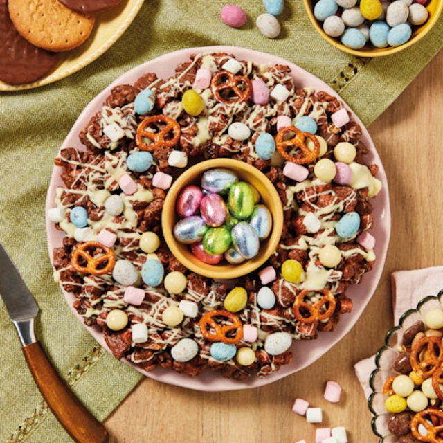 rocky road easter wreath
