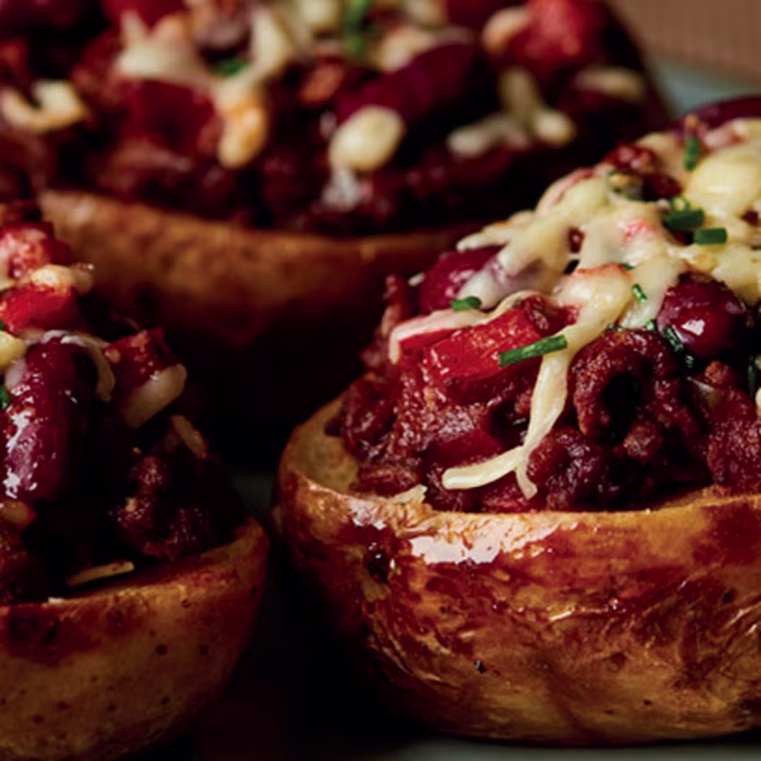 Baked Potato with Chili Con Carne