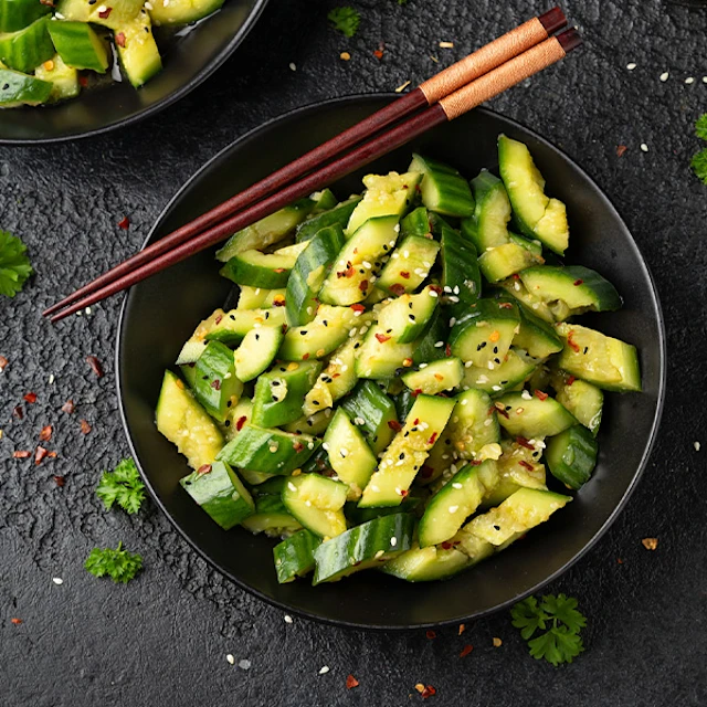 Smashed Cucumber Salad